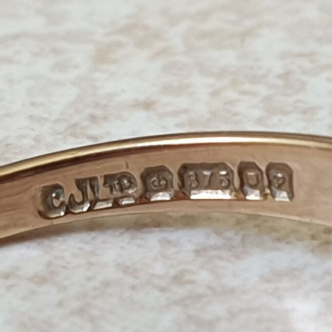 Sapphire and Clear Stone Cluster Ring in 9ct Gold