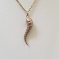 Twisted Cornicello Horn pendant in 9ct Gold