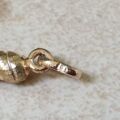 Small Twisted Cornicello Horn Pendant in 9ct Gold