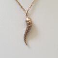 Twisted Cornicello Horn pendant in 9ct Gold