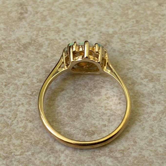 Opal Cluster Ring in 9ct Gold