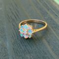 Opal Cluster Ring in 9ct Gold