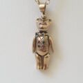 Articulated Large Teddy Bear Pendant in 9ct gold