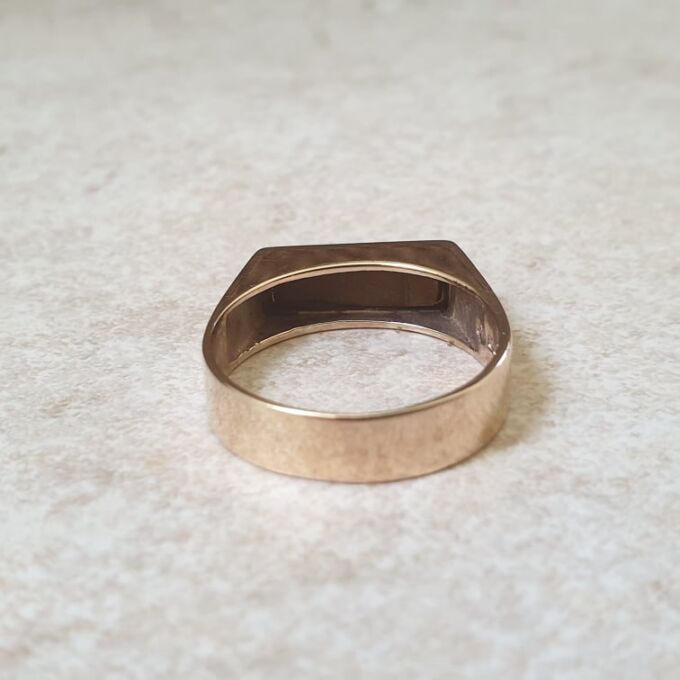 Tigers Eye Signet Ring in 9ct Gold