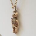 Articulated Large Teddy Bear Pendant in 9ct gold
