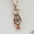 Articulated Large Teddy Bear Pendant in 9ct gold