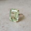 Huge Synthetic Green Spinel Ring in 9ct Gold
