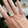 Huge Synthetic Green Spinel Ring in 9ct Gold