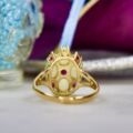 Opal and Ruby Ring in 9ct Gold