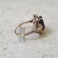 Ornate Amethyst Ring in 9ct Gold