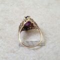 Ornate Amethyst Ring in 9ct Gold