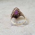 Ornate Amethyst Ring in 9ct Gold