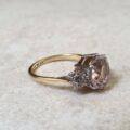 Rose De France Amethyst Ring in 18ct Gold and Platinum