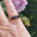 Five Stone Sapphire Ring in 9ct Gold