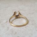 Diamond Set Horse Shoe Ring in 18ct Gold and Platinum