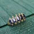Five Stone Sapphire Ring in 9ct Gold