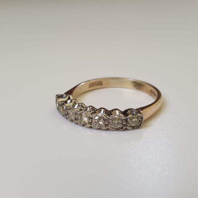Diamond Half Eternity Ring in 9ct Gold