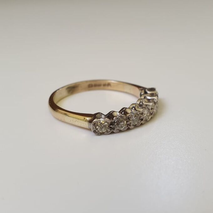 Diamond Half Eternity Ring in 9ct Gold