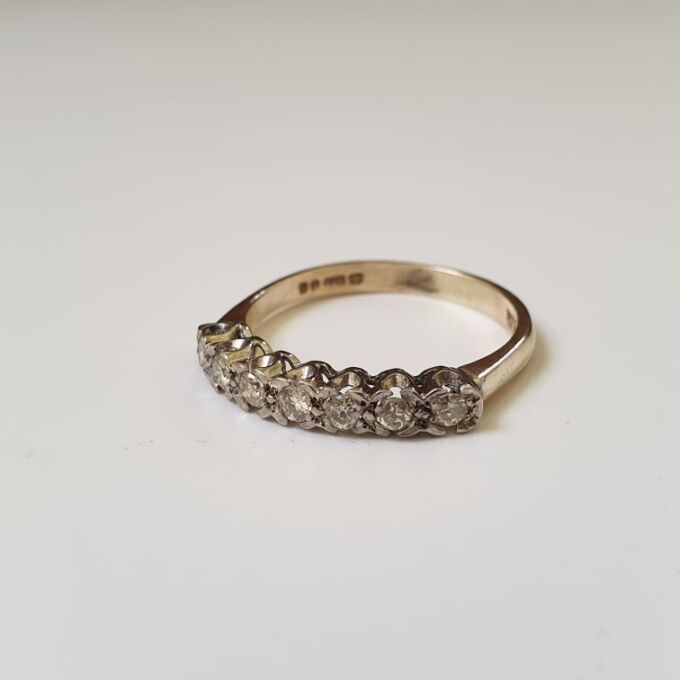 Diamond Half Eternity Ring in 9ct Gold