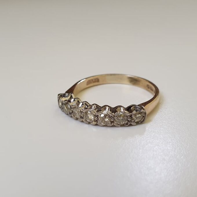 Diamond Half Eternity Ring in 9ct Gold