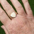 Plain Shield Signet Ring in 9ct Gold