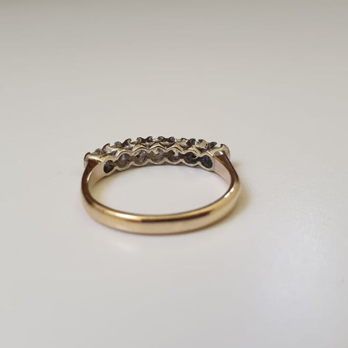 Diamond Half Eternity Ring in 9ct Gold