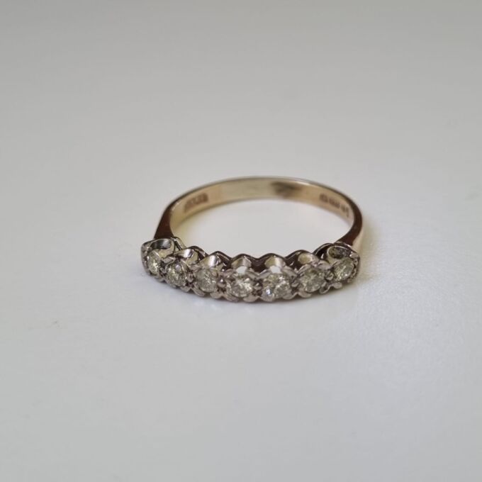 Diamond Half Eternity Ring in 9ct Gold