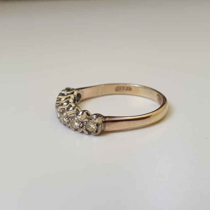 Diamond Half Eternity Ring in 9ct Gold