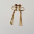 Tassel Drop Earrings with Screw Back Fastenings in 9ct Gold