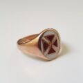 Maltese Cross Signet Ring in 9ct Gold