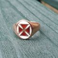 Maltese Cross Signet Ring in 9ct Gold