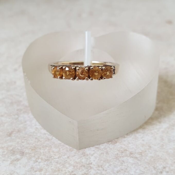 Synthetic Sapphire Band in 9ct Gold