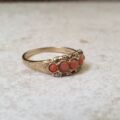 Coral Ring in 9ct Gold