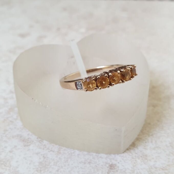 Synthetic Sapphire Band in 9ct Gold
