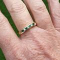 Emerald and Diamond Ring in 9ct Gold