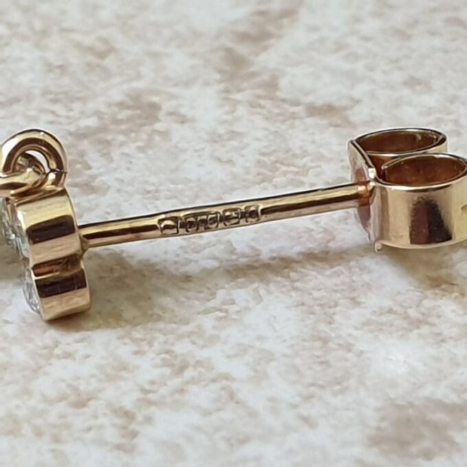 Aquamarine and Diamond Drop Earrings in 9ct Gold