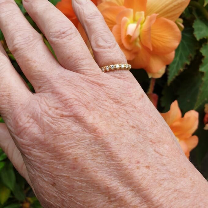 Diamond Stacking Band in 18ct Gold