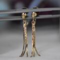 Tassel Drop Earrings with Screw Back Fastenings in 9ct Gold