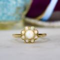 Opal Daisy Ring in 9ct Gold