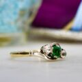Three Stone Ring in 9ct Gold and Platinum