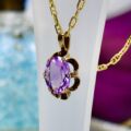 Amethyst Pendant in 9ct Gold