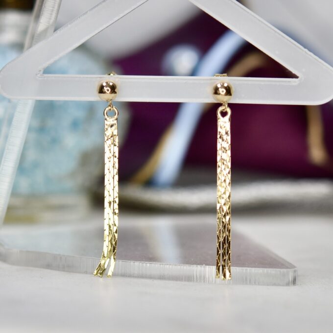 Tassel Drop Earrings in 9ct Gold