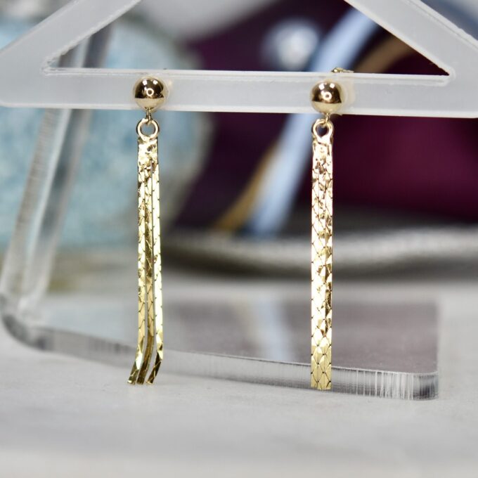 Tassel Drop Earrings in 9ct Gold