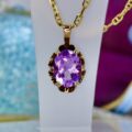 Amethyst Pendant in 9ct Gold