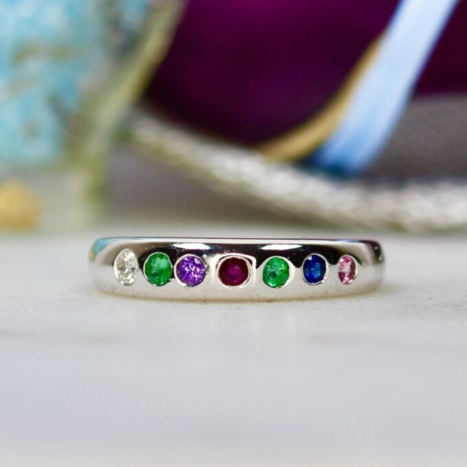 Dearest Acrostic Ring in 18ct Gold