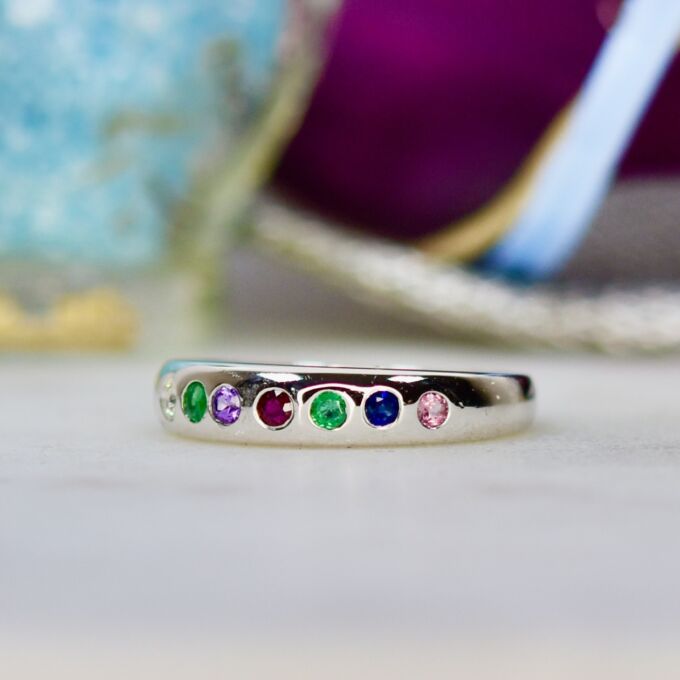 Dearest Acrostic Ring in 18ct Gold