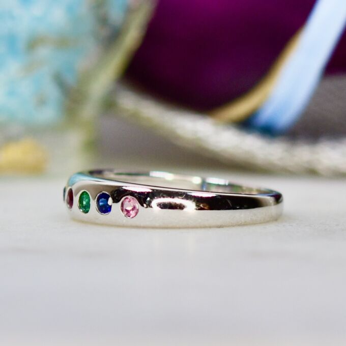 Dearest Acrostic Ring in 18ct Gold