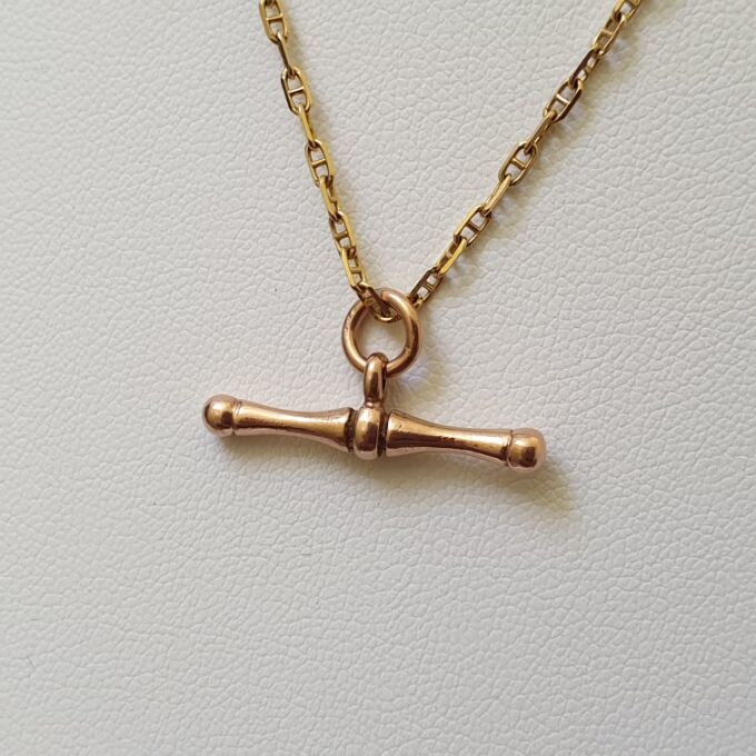 Albert or T Bar in 9ct Rose Gold