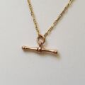 Albert or T Bar in 9ct Rose Gold