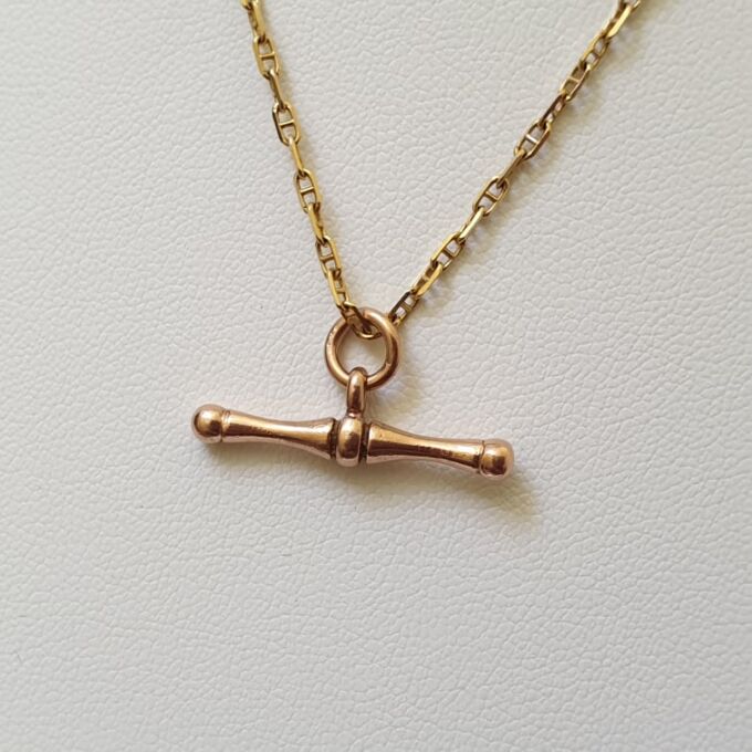 Albert or T Bar in 9ct Rose Gold